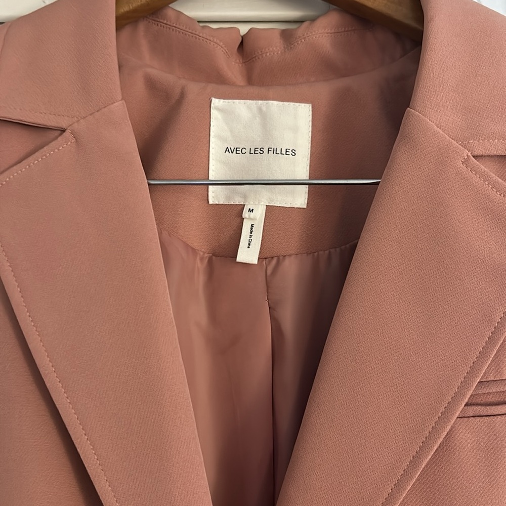 Pink Avec Les Filles Sleeveless Blazer - Picture 2 of 5